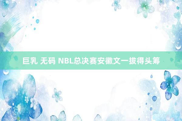 巨乳 无码 NBL总决赛安徽文一拔得头筹