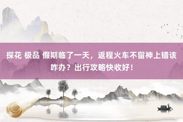 探花 极品 假期临了一天，返程火车不留神上错该咋办？出行攻略快收好！