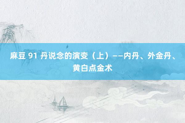 麻豆 91 丹说念的演变（上）——内丹、外金丹、黄白点金术