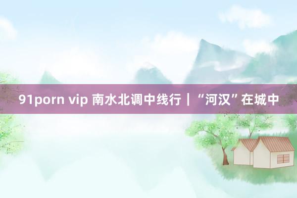 91porn vip 南水北调中线行｜“河汉”在城中