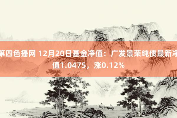 第四色播网 12月20日基金净值：广发景荣纯债最新净值1.0475，涨0.12%