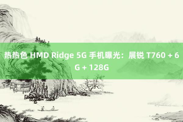 热热色 HMD Ridge 5G 手机曝光：展锐 T760 + 6G + 128G