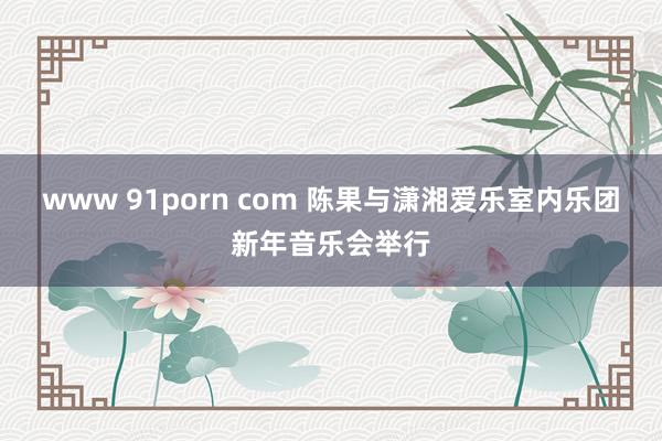 www 91porn com 陈果与潇湘爱乐室内乐团新年音乐会举行